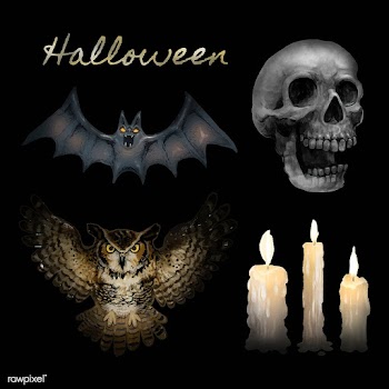 Illustration of Happy Halloween icons vector | Free stock vector - 486601