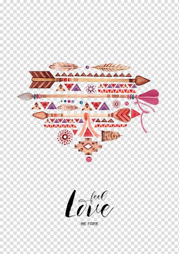 Illustration of heart, Watercolor painting Drawing , Indian national wind album transparent background PNG clipart