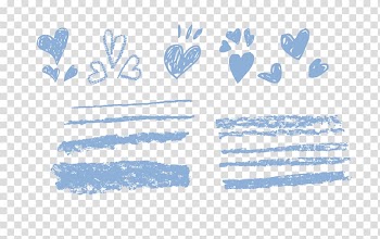 Illustration of hearts, Euclidean Sidewalk chalk Line, chalk strokes transparent background PNG clipart