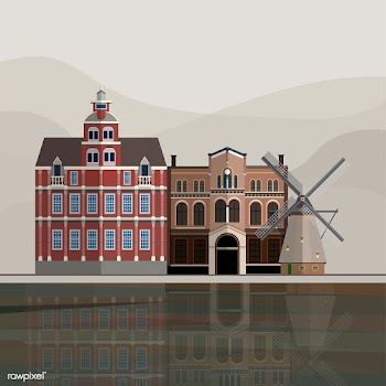Illustration of Holland tourist attraction | Free stock vector - 393673