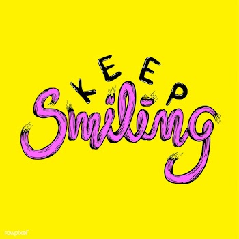 Illustration of keep smiling phrase vector | Free stock vector - 732