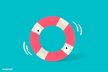 Illustration of life tube icon on blue backgr.. | Free stock vector - 384816