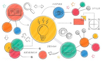 Illustration of light bulb ideas | Free stock vector - 394795