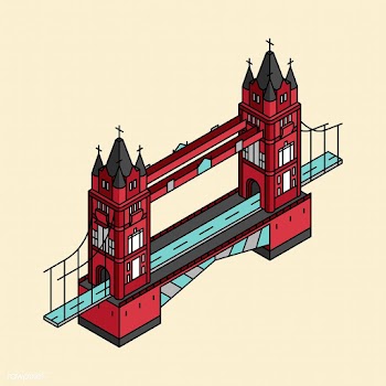Illustration of London bridge in UK | Free stock vector - 380655