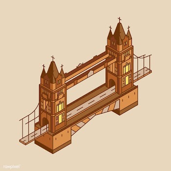 Illustration of London bridge in UK | Free stock vector - 380672
