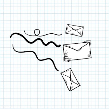 Illustration of mail isolated on background | Free stock vector - 60917