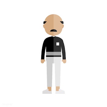 Illustration of man avatar isolated on white .. | Free stock vector - 389252