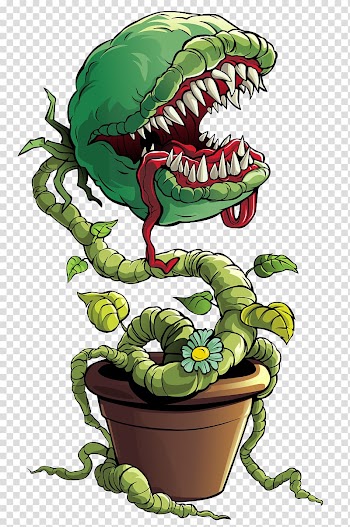 Illustration of man eating plant, Frankenstein Venus flytrap , Venus Fly Trap Plant Monster transparent background PNG clipart