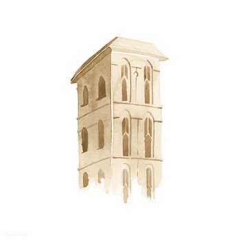 Illustration of Mediterranean city building e.. | Free stock vector - 380711