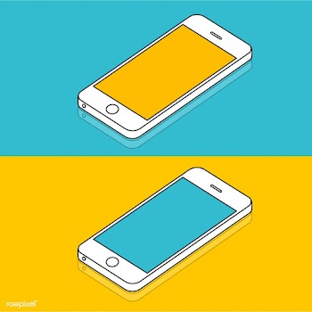 Illustration of mobile phone isolated | Free stock vector - 388988