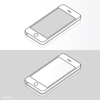 Illustration of mobile phone isolated | Free stock vector - 389151