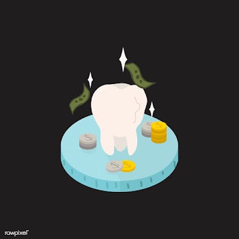 Illustration of money and a tooth | Free stock vector - 60255