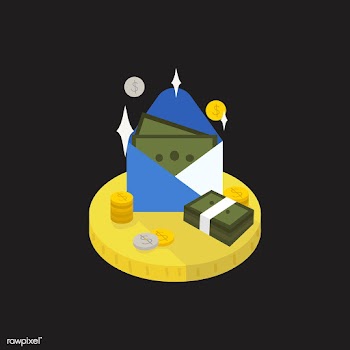 Illustration of money in an envelope | Free stock vector - 60227