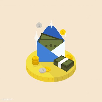 Illustration of money in an envelope | Free stock vector - 60282