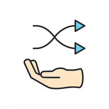 Illustration of music shuffle icon | Free stock vector - 297168