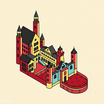 Illustration of Neuschwanstein castle in Germ.. | Free stock vector - 380643