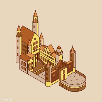 Illustration of Neuschwanstein castle in Germ.. | Free stock vector - 380745