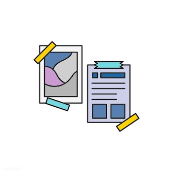 Illustration of notes on a wall | Free stock vector - 399461