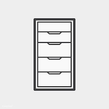 Illustration of office cabinet icon | Free stock vector - 76845