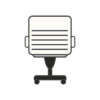 Illustration of office chair icon | Free stock vector - 76924
