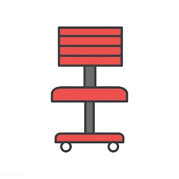 Illustration of office chair icon | Free stock vector - 76956