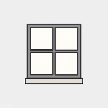 Illustration of office window icon | Free stock vector - 76833