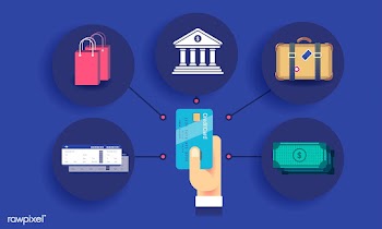Illustration of online payment | Free stock vector - 394798