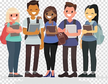 Illustration of people holding books, Student group Student society, student transparent background PNG clipart