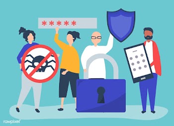 Illustration of people with privacy and secur.. | Free stock vector - 478779