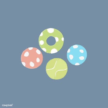 Illustration of pet's ball toys | Free stock vector - 60547