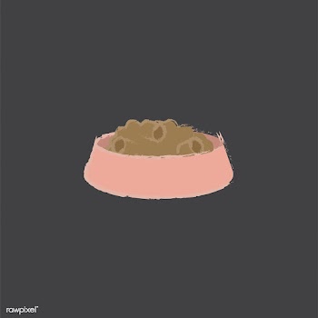 Illustration of pet food in a bowl | Free stock vector - 60512