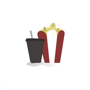 Illustration of popcorn and drink | Free stock vector - 384837