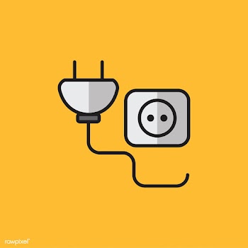 Illustration of power plug and socket | Free stock vector - 250974