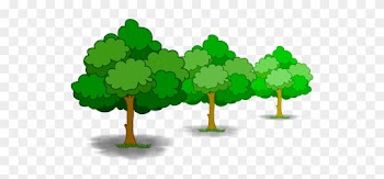Illustration Of Puffy Trees - Tree