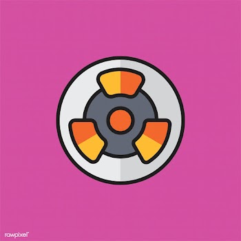 Illustration of radioactive symbol | Free stock vector - 251048
