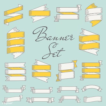 Illustration of ribbon banner collection | Free stock vector - 389944