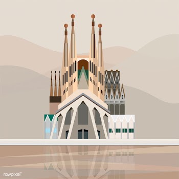 Illustration of Sagrada Fam&iacute;lia | Free stock vector - 393652