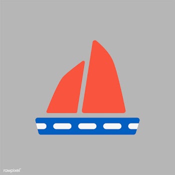 Illustration of sailing boat icon | Free stock vector - 380418
