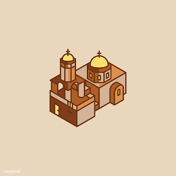 Illustration of Santorini Greece | Free stock vector - 380771