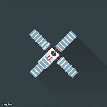 Illustration of satellite | Free stock vector - 393384