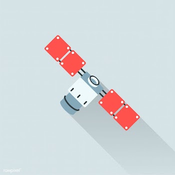 Illustration of satellite | Free stock vector - 393423