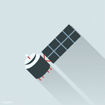 Illustration of satellite | Free stock vector - 393426