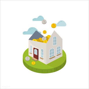 Illustration of savings for a house icon | Free stock vector - 60266