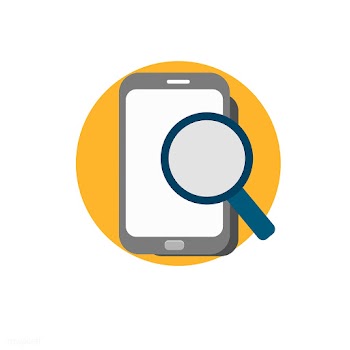 Illustration of search on mobile icon | Free stock vector - 24313