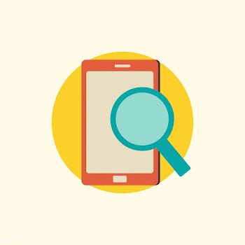 Illustration of search on mobile icon | Free stock vector - 24326