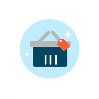 Illustration of shopping basket icon | Free stock vector - 24311