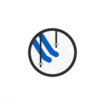 Illustration of skiing icon | Free stock vector - 380504