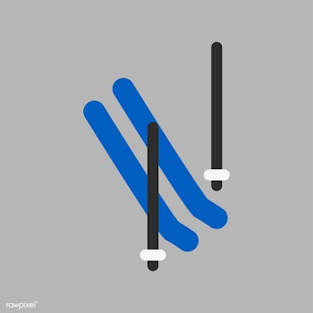 Illustration of skiing icon | Free stock vector - 380811