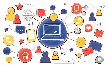 Illustration of social media concept | Free stock vector - 394521