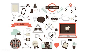 Illustration of social media concept | Free stock vector - 394651